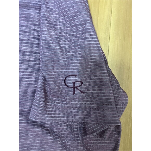 TRAVIS MATHEW Men’s Polo Shirt Short Sleeve Costa Rica Resort Purple Size Medium - Picture 6 of 9